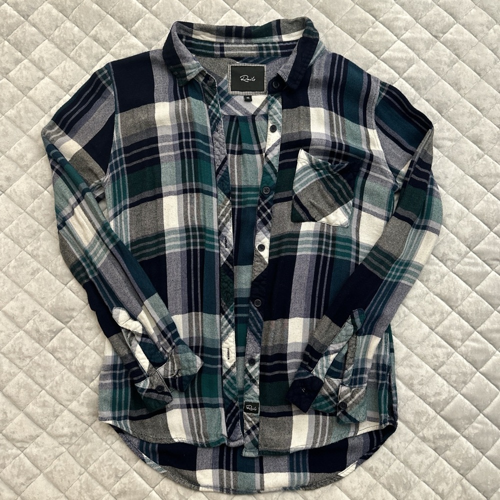 Rails Plaid Button Down Flannel